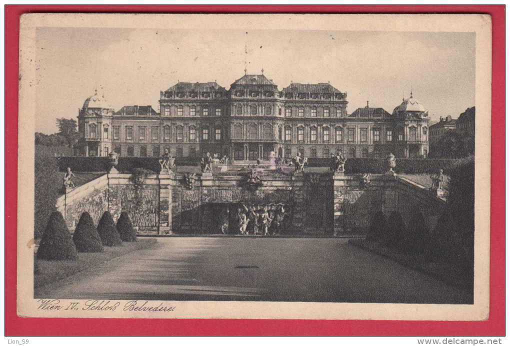 168726 / Vienna Wien IV - SCHLOSS BELVEDERE , STATUE 1932  - Austria Österreich Autriche - Belvedere