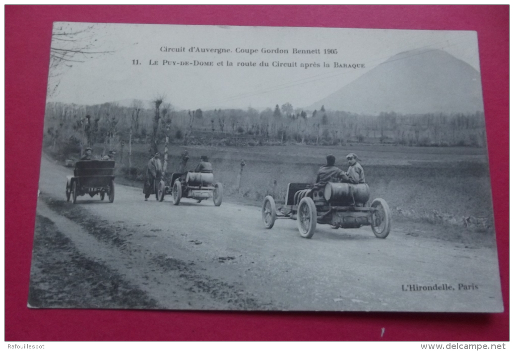 C P Coupe Gordon Bennet Circuit  D'auvergne Le Puy De Dome Et La Route Du Circuit Apres La Baraque - PKW