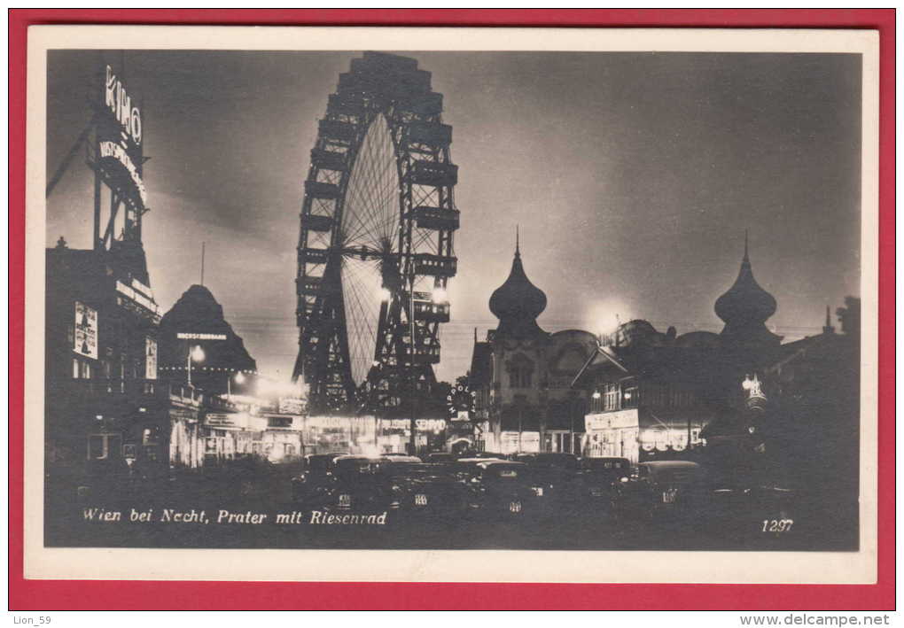 168775 / Vienna Wien II - NIGHT , PRATER MIT RIESENRAD , HIPPOLRON  KINO CINEMA Tegetthoff  Austria Österreich Autriche - Prater