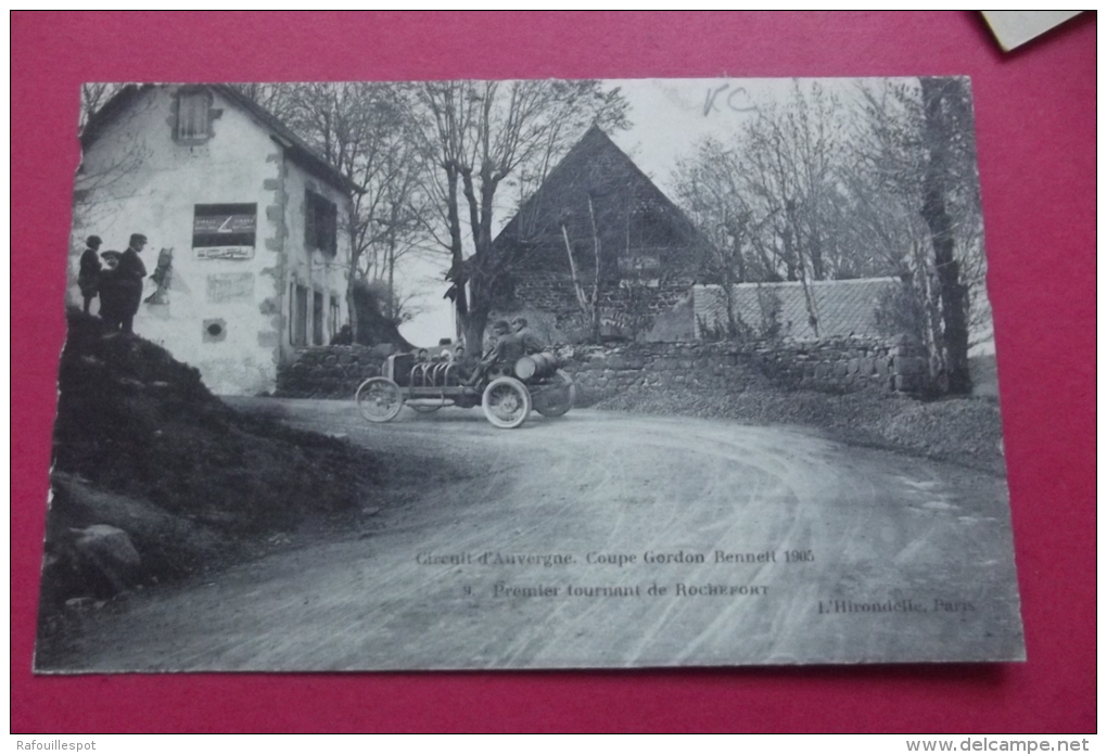 C P Coupe Gordon Bennet Circuit  D'auvergne  Premier Tournant De Rochefort - PKW