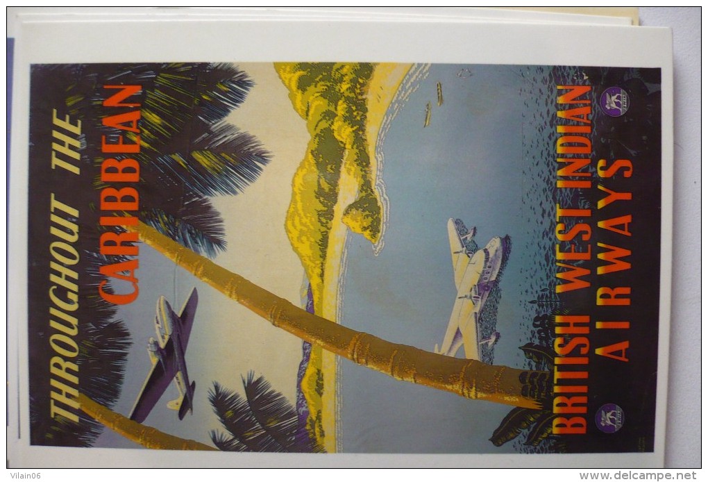 REPRODUCTION D AFFICHE      BWIA / BRITISH WEST INDIAN AIRWAYS - 1946-....: Moderne