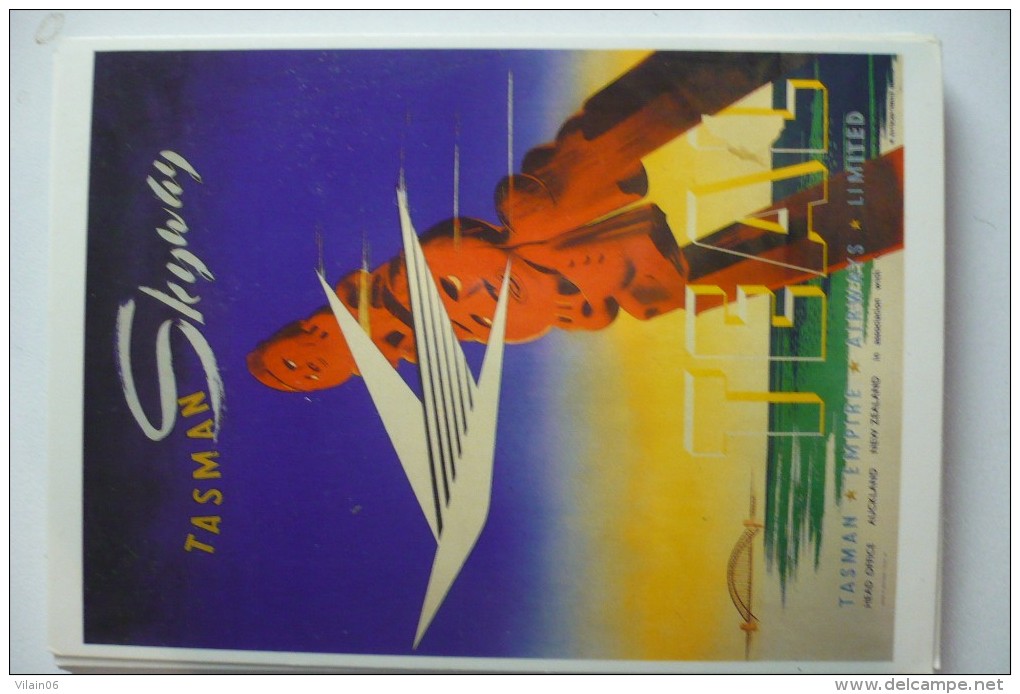 REPRODUCTION D AFFICHE       TEAL / TASMAN EMPIRE AIRWAYS LIMITED - 1946-....: Moderne