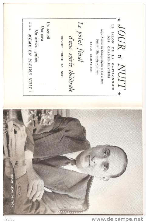 THEATRE DE LA MADELEINE ,DIRECTION BENOIT LEON DEUTSCH "HISTOIRE DE RIRE " ET SES COMEDIENS ,A VOIR !,1959/60 REF 43122 - Autres & Non Classés