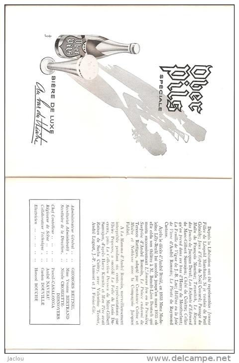 THEATRE DE LA MADELEINE ,DIRECTION BENOIT LEON DEUTSCH "HISTOIRE DE RIRE " ET SES COMEDIENS ,A VOIR !,1959/60 REF 43122
