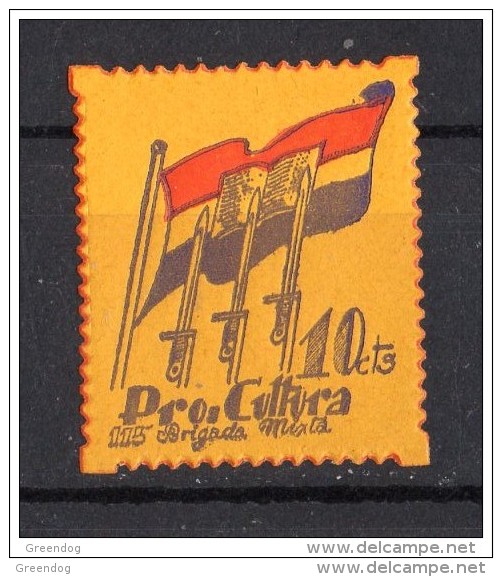 115 Brigada Mixta Pro Cultura - 10  Cts.- Guillamon 2085   Spain Civil War *** & 39A - Stamps