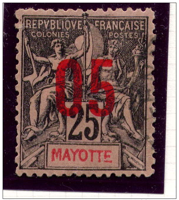 MAYOTTE - N° 25° - TYPE GROUPE - Oblitérés