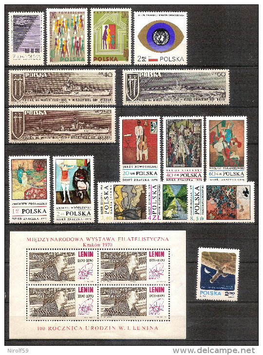 Poland 1970 - Year Set - Volledige Jaargang