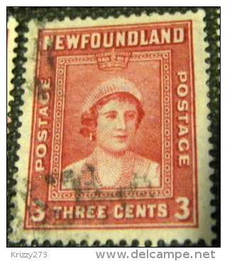 Newfoundland 1938 Queen Elizabeth 3c - Used - 1908-1947