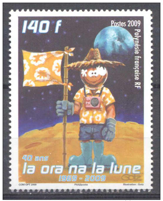 Polynésie Française YT N°875 Premier Homme Sur La Lune Neuf ** - Unused Stamps