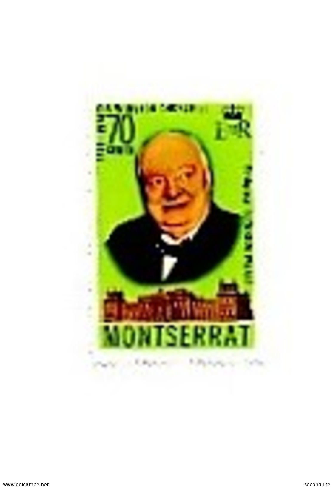 Montserrat. Winston Churchill** 1874-1974. Birthplace Blenheim Palace. - Montserrat