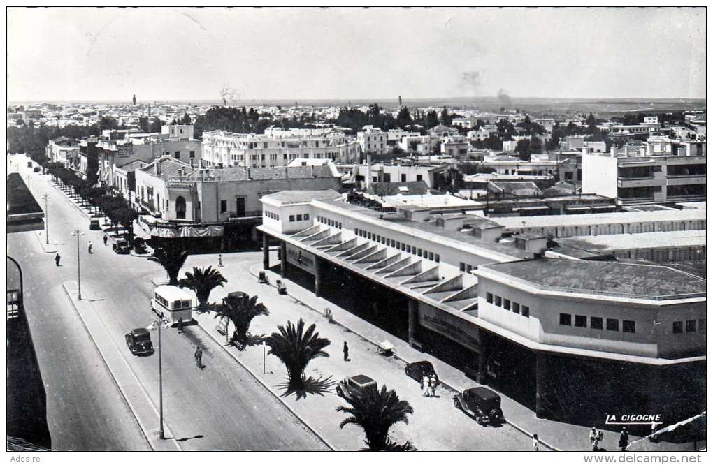 MEKNES (Marokko) 1951 - Avenue Mezergues Et ... Dar Bel Amri, Schöne Sondermarke - Meknes