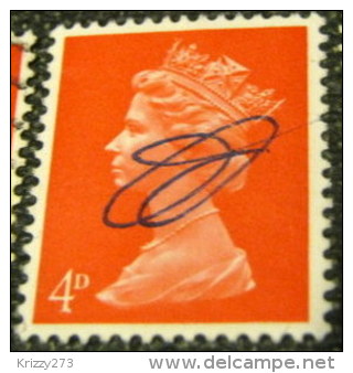 Great Britain 1969 Queen Elizabeth II 4d - Used - Used Stamps