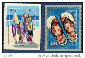 POLYNESIE FRANCAISE 2007       Attributs De Plage - Beach Attributs  2v    MNH - Unused Stamps