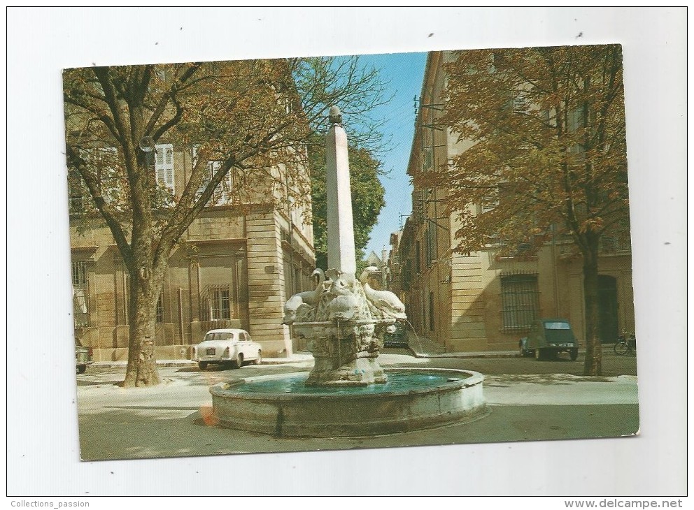 Cp , Automobiles , Citroen 2 CV... , 13 , AIX EN PROVENCE , écrite 1976 , Ed : De France 2109 - Autobus & Pullman