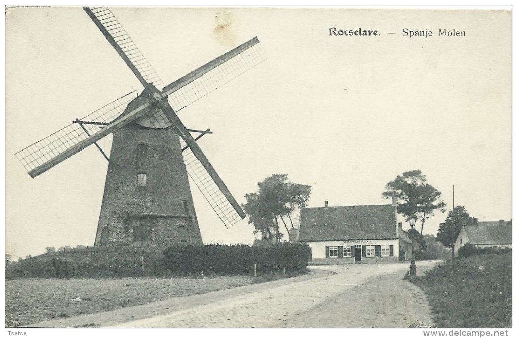 Roeselare - Spanje Molen -  1917 ( Verso Zien ) - Roeselare