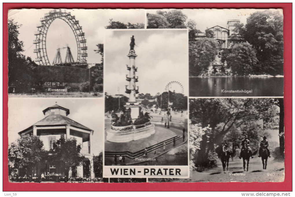 168982 / Vienna Wien - PRATER , RIESENRAD , LUSTHAUS , HORSE MEN , PRATERSTERN -  Austria Österreich Autriche - Prater