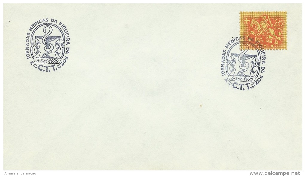 TIMBRES - STAMPS- MARCOPHILIE - PORTUGAL - X JOURNÉES MÉDICALES - CACHET FIGUEIRA DA FOZ - 06-10-1972 - Postal Logo & Postmarks