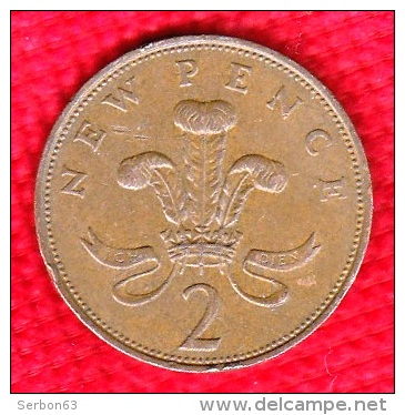 1 PIECE ANGLETERRE 2 NEW PENCE 1971 ELIZABETH II D. G. REG. F:D: +  N° 149 - 2 Pence & 2 New Pence