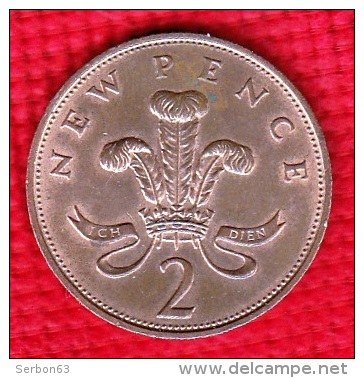 1 PIECE ANGLETERRE 2 NEW PENCE 1971 ELIZABETH II D. G. REG. F:D: +  N° 158 - 2 Pence & 2 New Pence