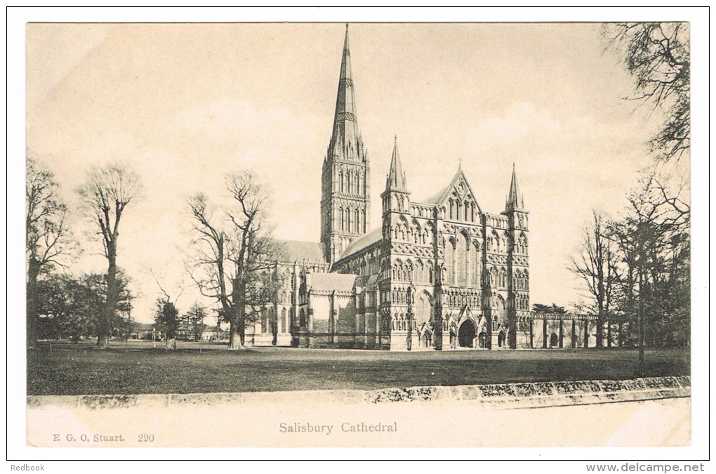 RB 1033 - FGO F.G.O. Stuart Postcard - Salisbury Cathedral - Wiltshire - Salisbury