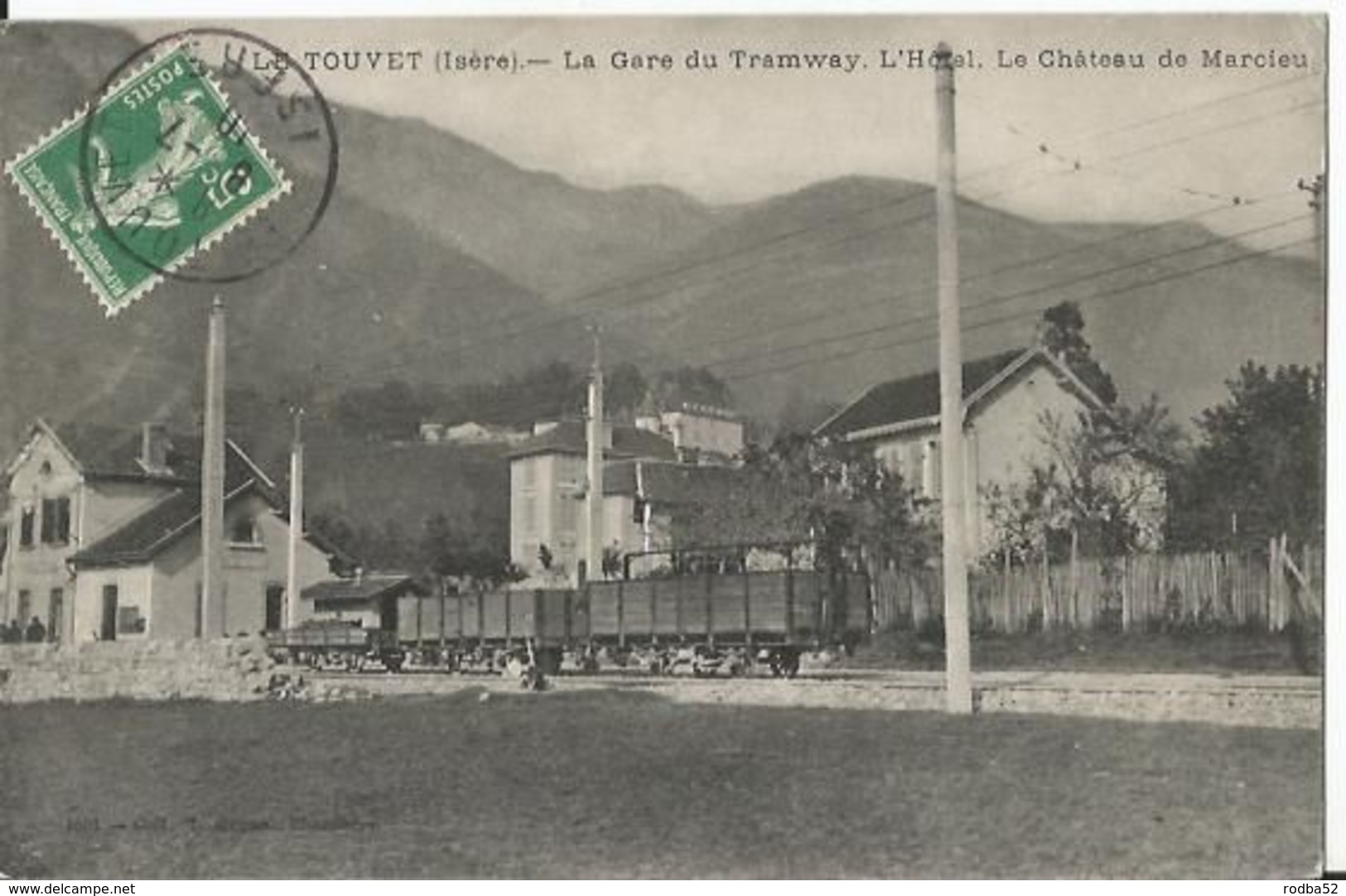 CPA - - Le Touvet - Gare Du Tramaway- L'hôtel - Le Château Marcieu - Other & Unclassified