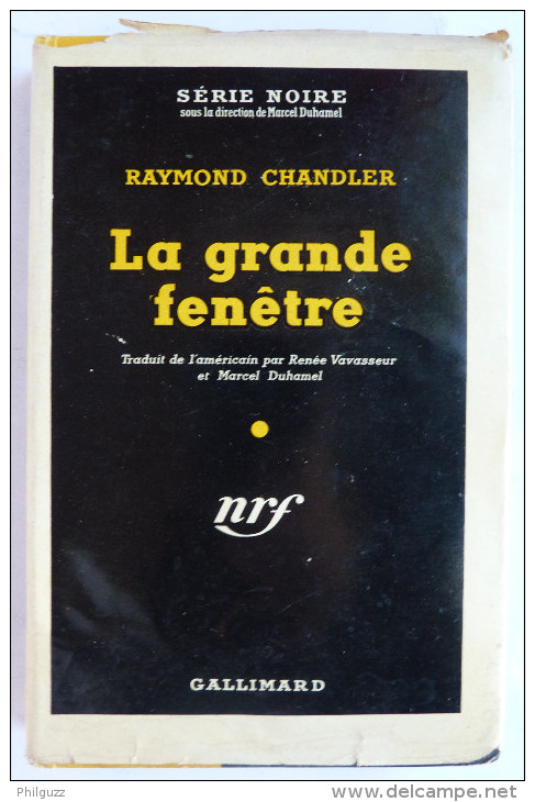 LIVRE POLICIER  NRF GALLIMARD Avec JACQUETTE N° 0045 12-1949 - LA GRANDE FENÊTRE - RAYMOND CHANDLER - NRF Gallimard