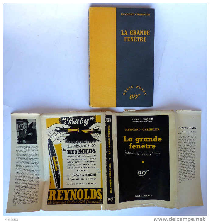 LIVRE POLICIER  NRF GALLIMARD Avec JACQUETTE N° 0045 12-1949 - LA GRANDE FENÊTRE - RAYMOND CHANDLER - NRF Gallimard