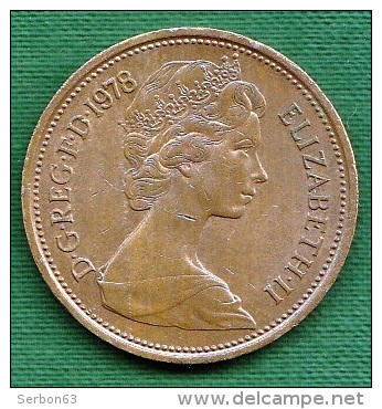 1 PIECE ANGLETERRE 2 NEW PENCE 1978 ELIZABETH II D. G. REG. F:D: +  N° 164 - 2 Pence & 2 New Pence