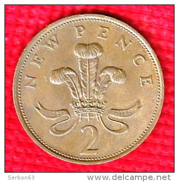 1 PIECE ANGLETERRE 2 NEW PENCE 1978 ELIZABETH II D. G. REG. F:D: +  N° 164 - 2 Pence & 2 New Pence