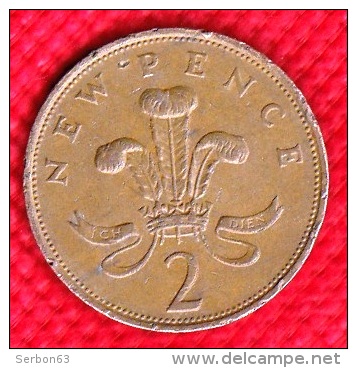 1 PIECE ANGLETERRE 2 NEW PENCE 1979 ELIZABETH II D. G. REG. F:D: +  N° 166 - 2 Pence & 2 New Pence