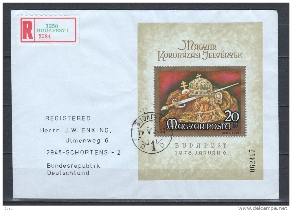 Hungary 1978 Mi Bl 135A FDC - FDC