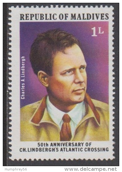 1977 - MALDIVES - Y&T 667 - Charles Lindbergh (MNH/**) - Maldives (1965-...)