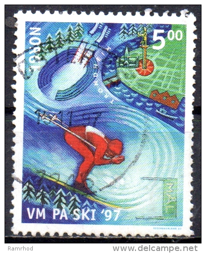 NORWAY 1997 World Nordic Skiing Championships, Trondheim -  5k. - Speed Skiing  FU - Used Stamps