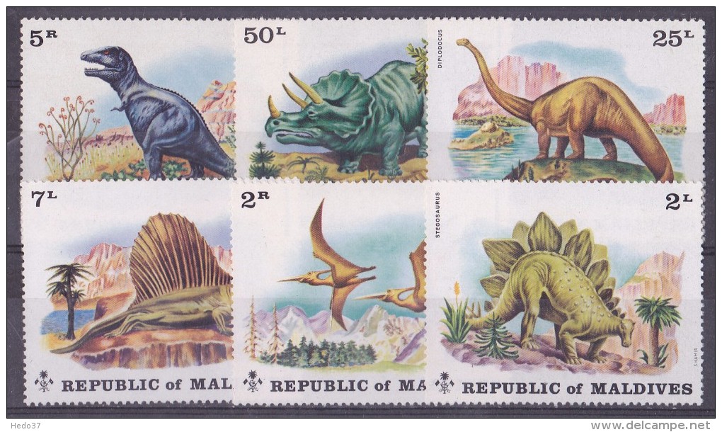 Maldives N°376/381 - Neufs ** - Superbe - Maldives (1965-...)