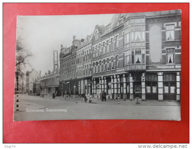 Rotterdam  ZELDZAME KAART !!!! Fotokaart " Sumatraweg " - Rotterdam