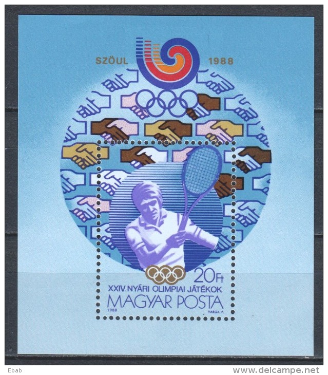 Hungary 1988 Mi Block 198A MNH OLYMPICS - Ongebruikt