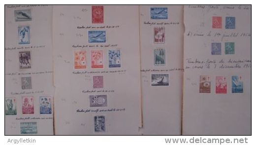 FINLAND ARCHIVE STAMPS 1946/1952 GREAT COLLECTION! - Collections
