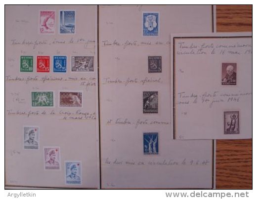 FINLAND ARCHIVE STAMPS 1946/1952 GREAT COLLECTION!