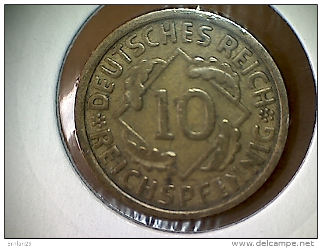 Allemagne 10 Pfennig 1935 D - 10 Reichspfennig