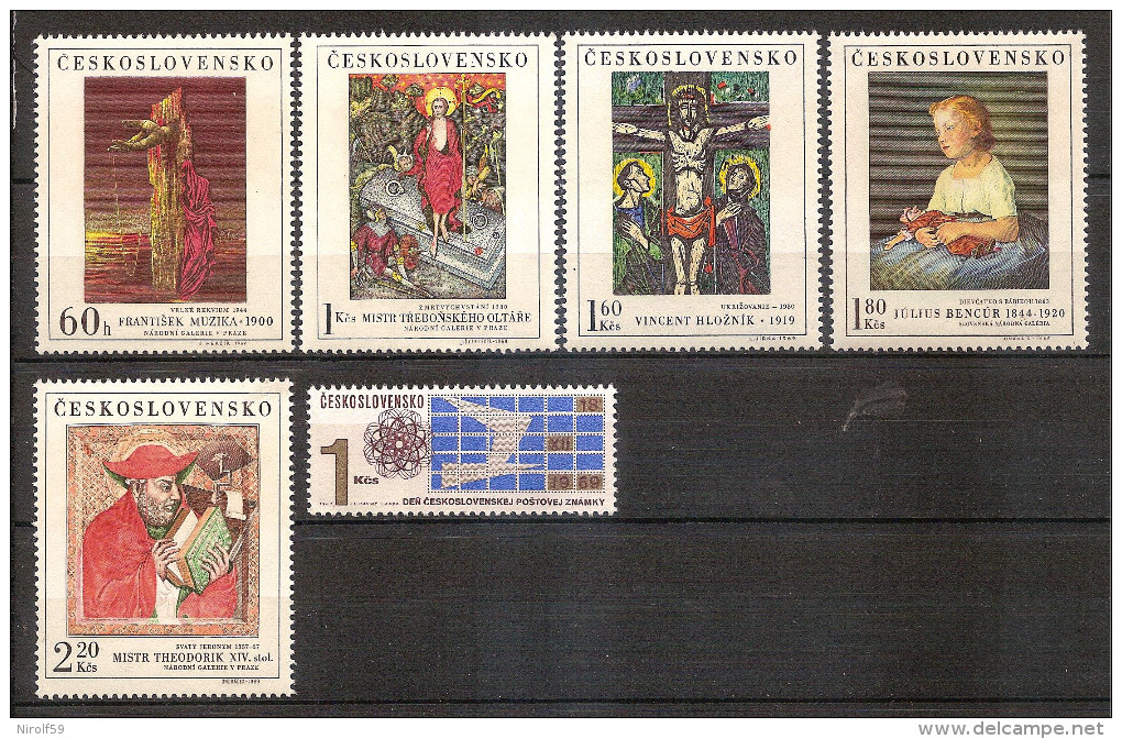 Czechoslovakia 1969 - Year Set (incomplete) - Unused Stamps