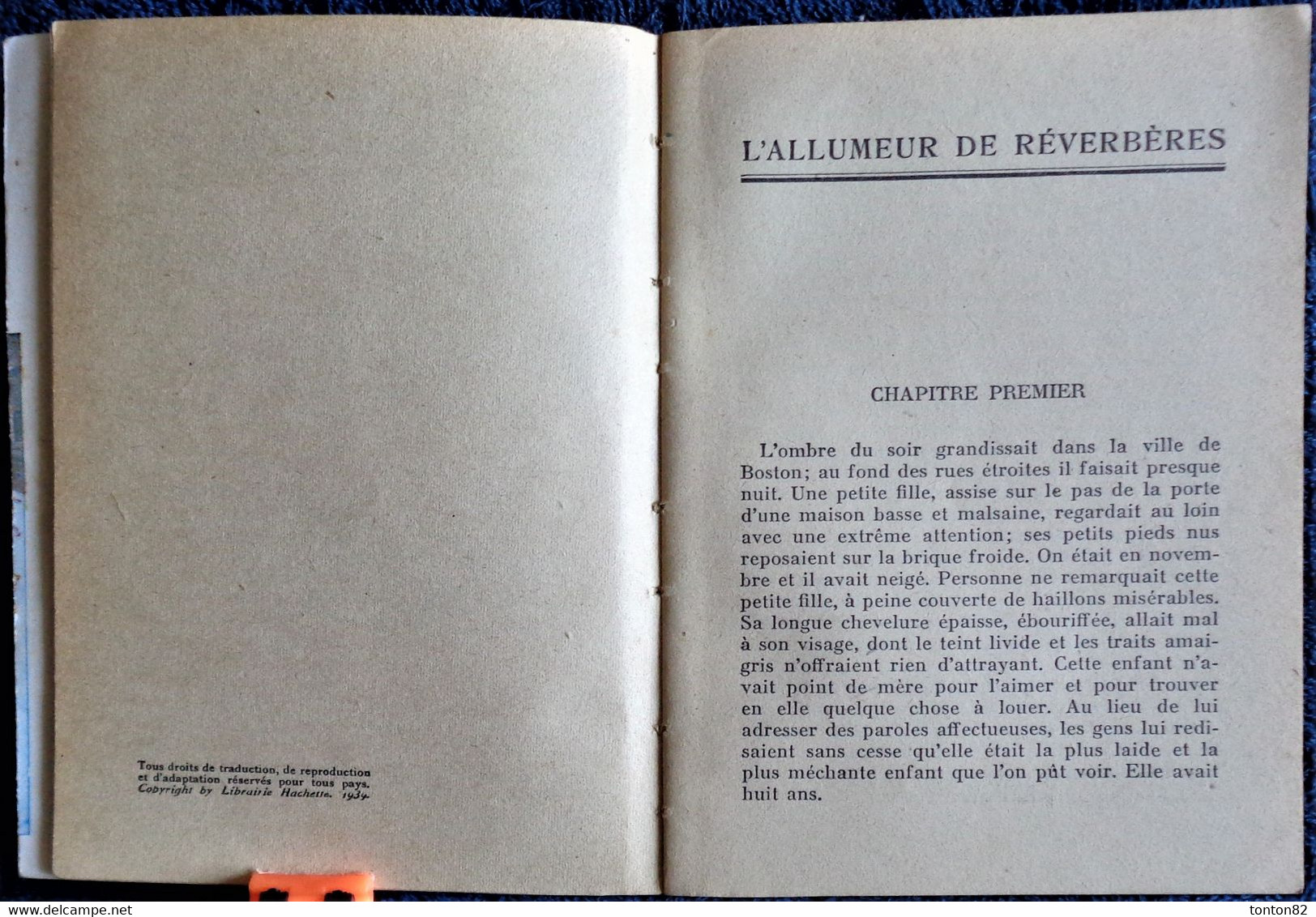 Miss Cummins - L'Allumeur De Réverbères -  Bibliothèque De La Jeunesse  / Hachette - ( 1950 ) . - Bibliothèque De La Jeunesse