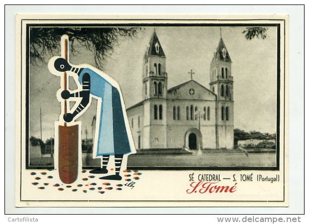 SÃO TOMÉ - Sé Catedral  (2 Scans) - São Tomé Und Príncipe