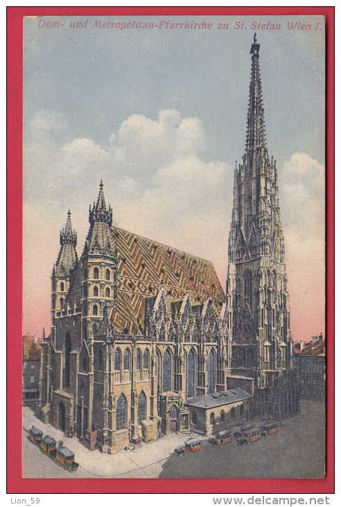 168786 / Vienna Wien  - DOM UND METROPOLITAN PFARRKIRCHE ZU ST. STEFAN , HORSE CAR  -  Austria Österreich Autriche - Kirchen