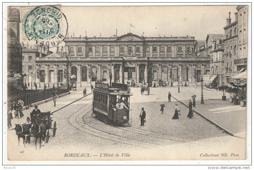 33 - BORDEAUX - L'Hôtel De Ville - ND 42 - 1905 - Bordeaux