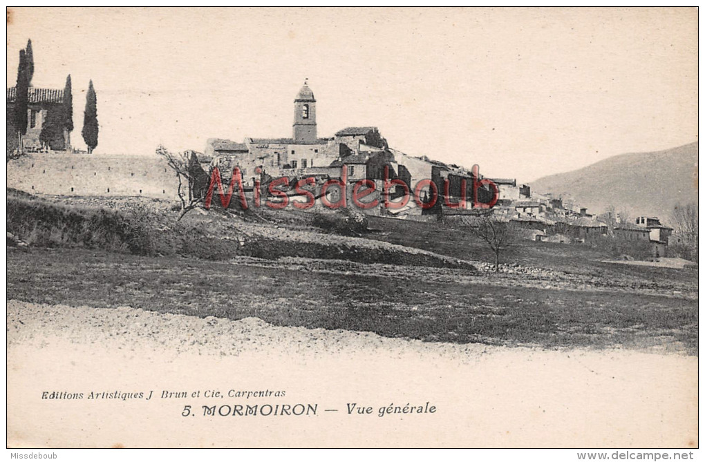 (84) MORMOIRON - Vue Générale - Dos Vierge - 2 SCANS - Mormoiron