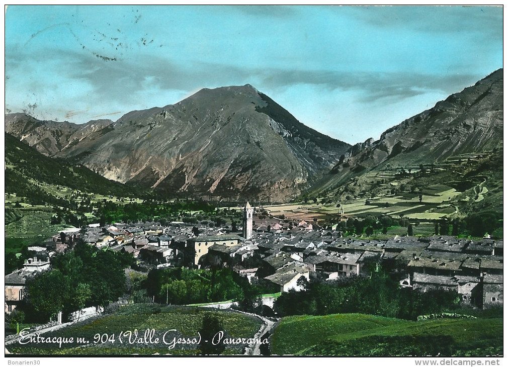 CPSM ITALIE ENTRACQUE VALLE GESSO PANORAMA - Other & Unclassified