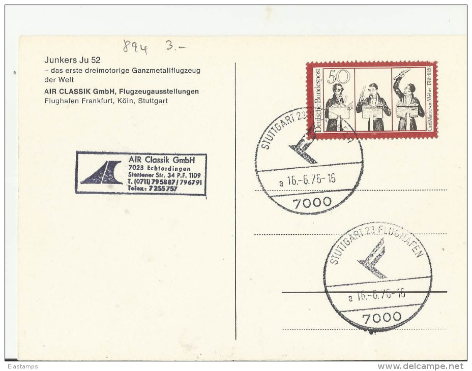 =DE GS1976 FLUGZUGE - Covers & Documents