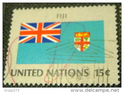 United Nations New York 1980 Flags Fiji 15c - Used - Gebruikt