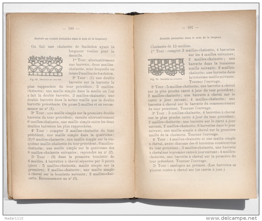 Couture / Mode / RARE et SUPERBE : GUIDE PRATIQUE des TRAVAUX à L'AIGUILLE - Edition 1893