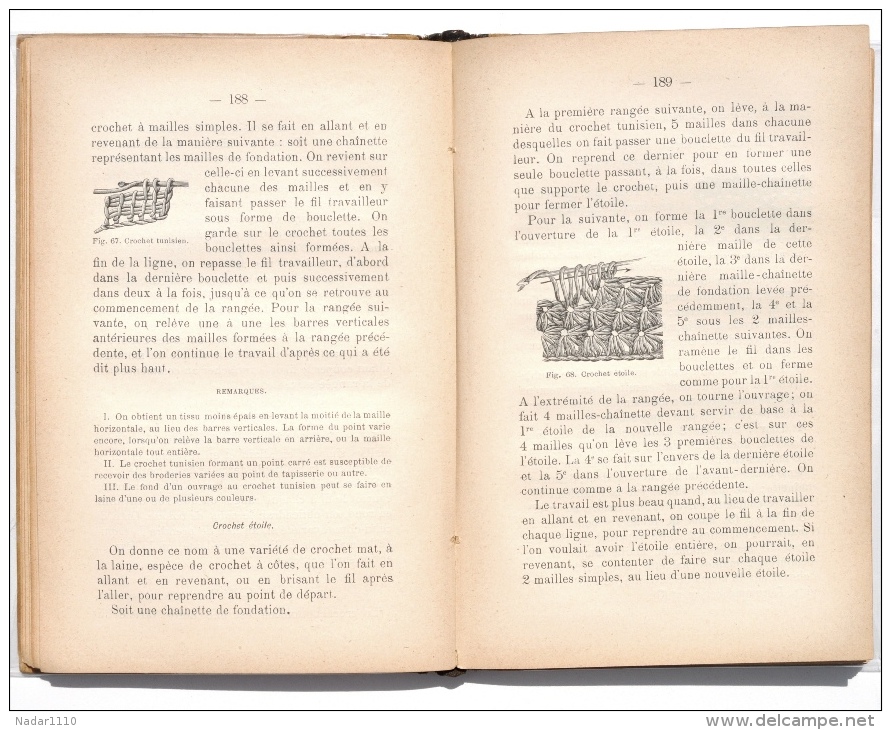 Couture / Mode / RARE et SUPERBE : GUIDE PRATIQUE des TRAVAUX à L'AIGUILLE - Edition 1893